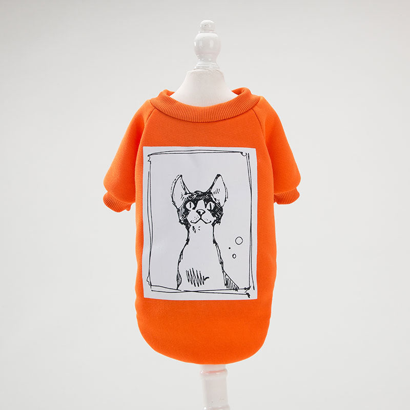 Cute funny spring autumn cat clothes