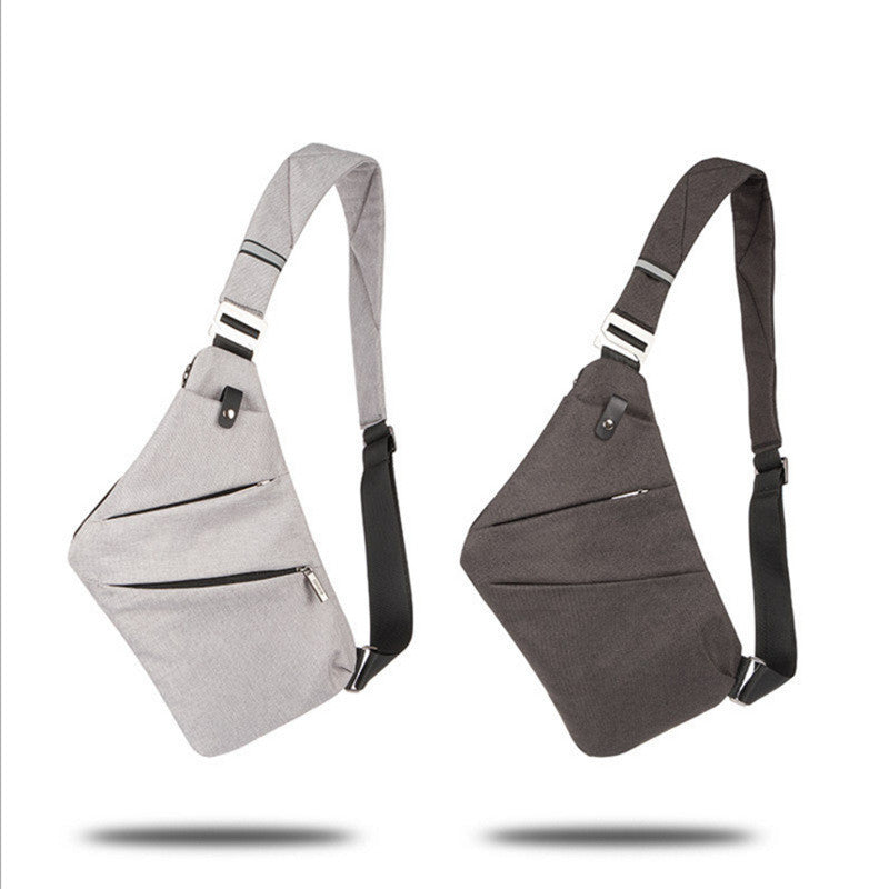 Canvas Chest Bag: Unisex Crossbody Shoulder Bag