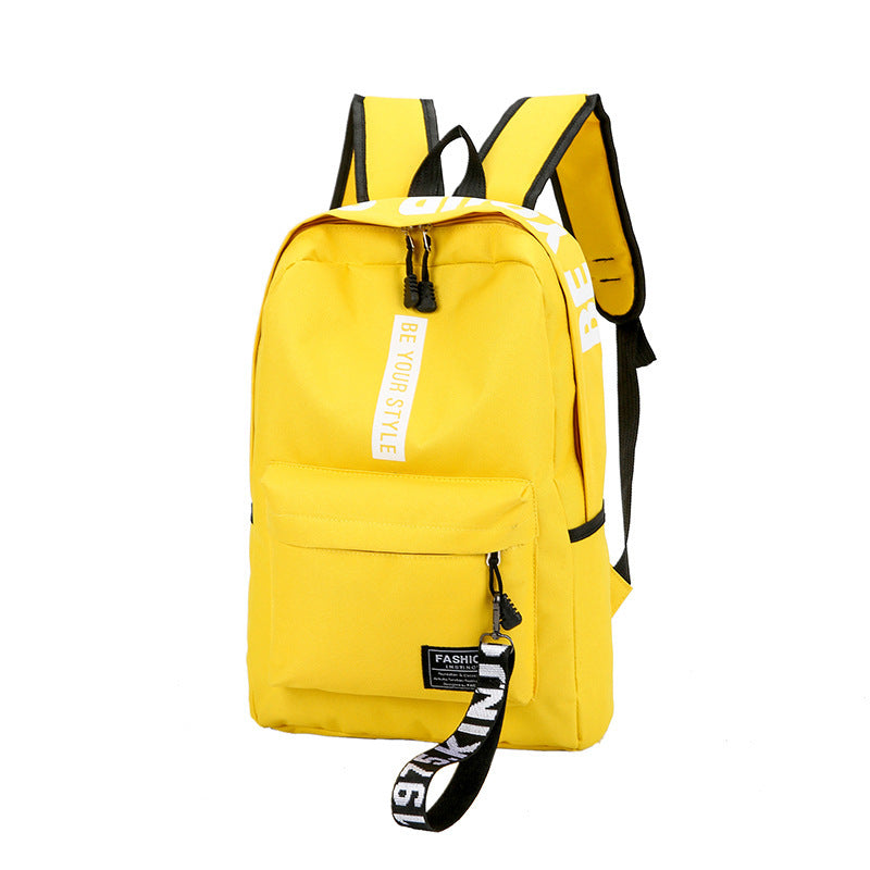 Canvas Large Capacity Fashion Letter Backpack