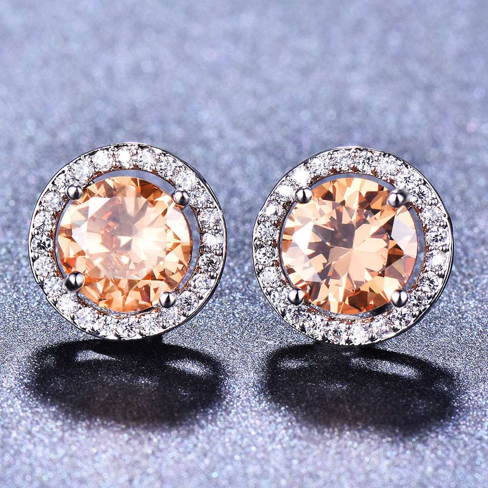 Female Cute Fashion Zircon Earrings Jewelry - Minihomy