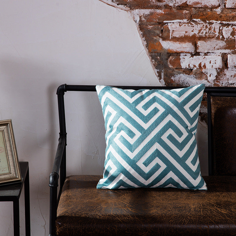 Modern geometric office pillow cushion