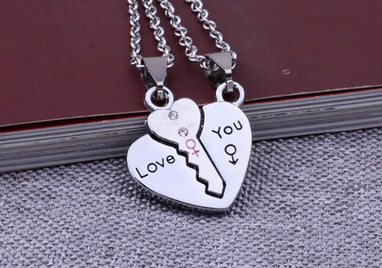 Couple key heart necklace - Minihomy