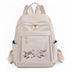 Leisure Embroidery Women's Backpack - Lightweight Nylon - Minihomy