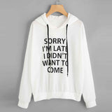 Hooded Casual Ladies Loose Sweatshirts - Minihomy