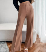 Loose Straight Pants Women High Waist Casual Trousers