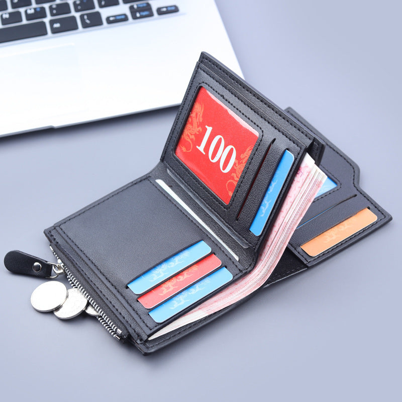 Wallet Men's Three Fold Multi Card Slots Wallet
