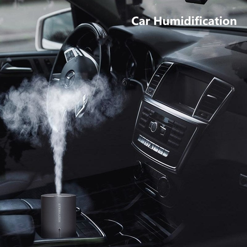 Portable Smart Induction Air Humidifier - 1200mAh Battery, USB Ultrasonic, Mist Maker, Aroma Diffuser for Home & Car - Minihomy