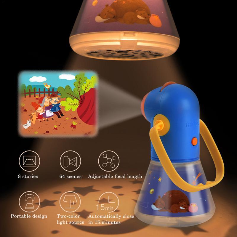 Kids Night Light Projector - Multifunction Story Lamp for Early Education