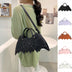 Halloween Spider Web Shape Shoulder Bags Personality Batgirl Messenger Crossbody Bag - Minihomy