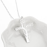 Tree of Life Necklace for Women - Cross Clavicle Chain Jewelry