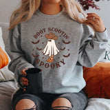 Boot Scootin' Spooky Sweatshirt Halloween Hoodie Cowboy Ghost