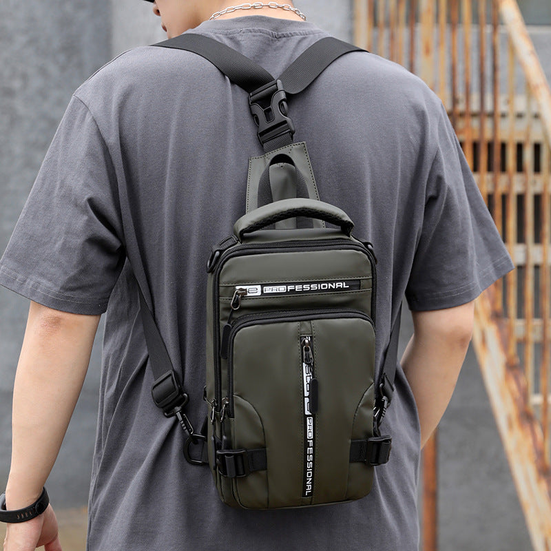 Men's Multifunctional Casual One Shoulder Messenger Bag - Minihomy