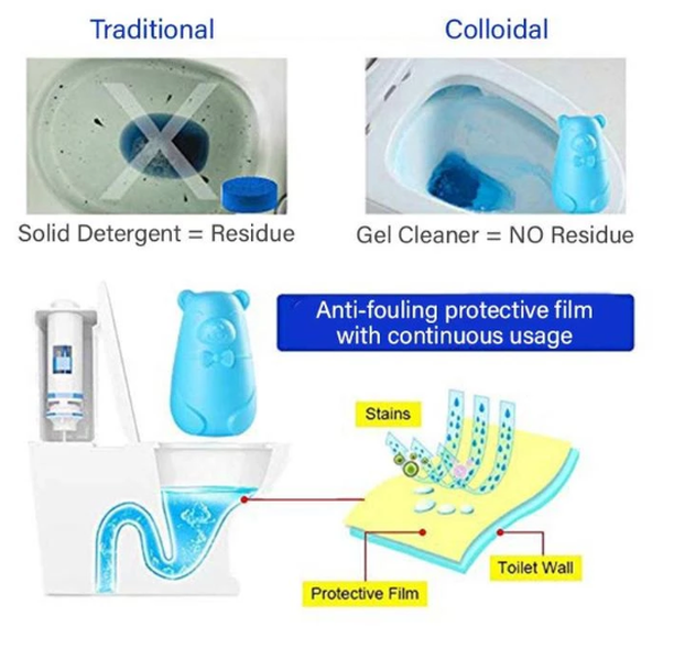 Blue bubble toilet liquid toilet detergent - Minihomy