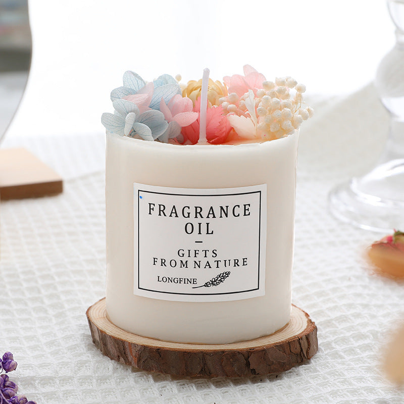 Dried Flowers Decor Romantic Candles - Minihomy