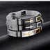 Men's Stainless Steel Cross Bracelet - Adjustable Mesh Chain Bangle - Minihomy