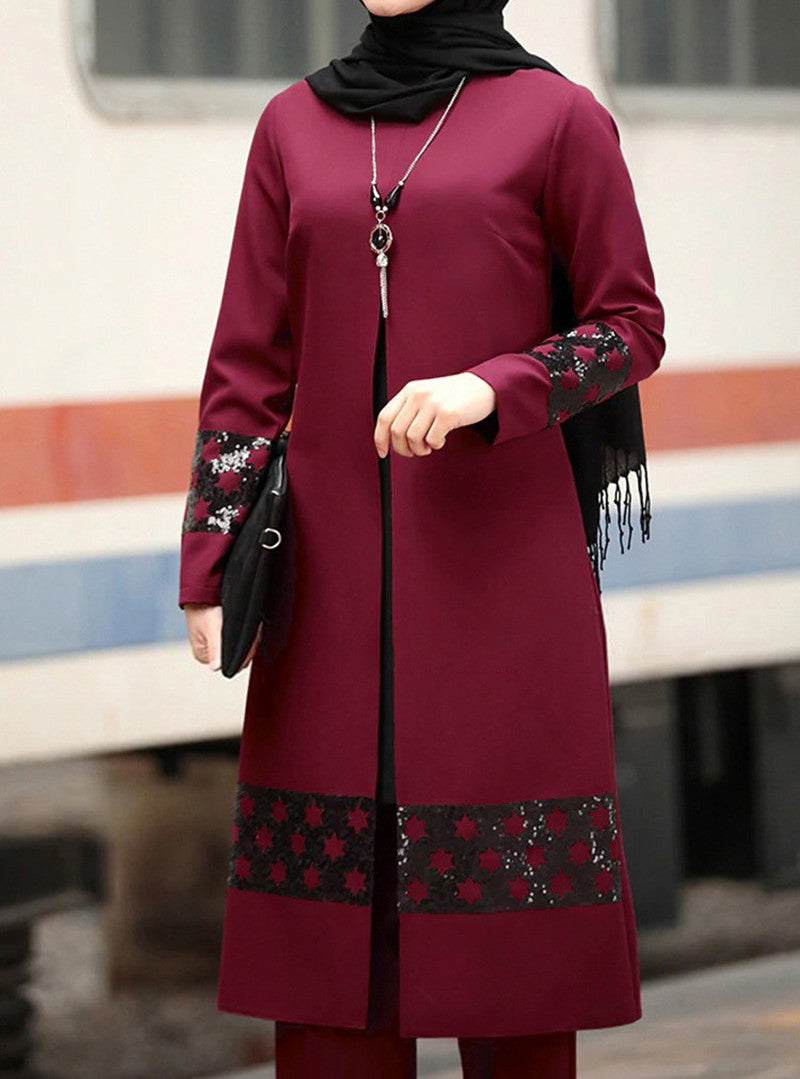 Muslim Women's Middle Eastern Suit Dubai Abaya - Minihomy