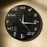 Math Wall Clock Mathematics Clock - Add Style and Functionality to Your Space