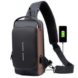 Motorcycle Chest Bag with Password Anti-theft Feature for Men