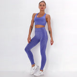 Seamless knitted yoga workout clothes