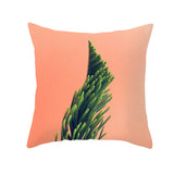 Peach Skin Fleece Pillowcase - Tropical Plant Home Decor