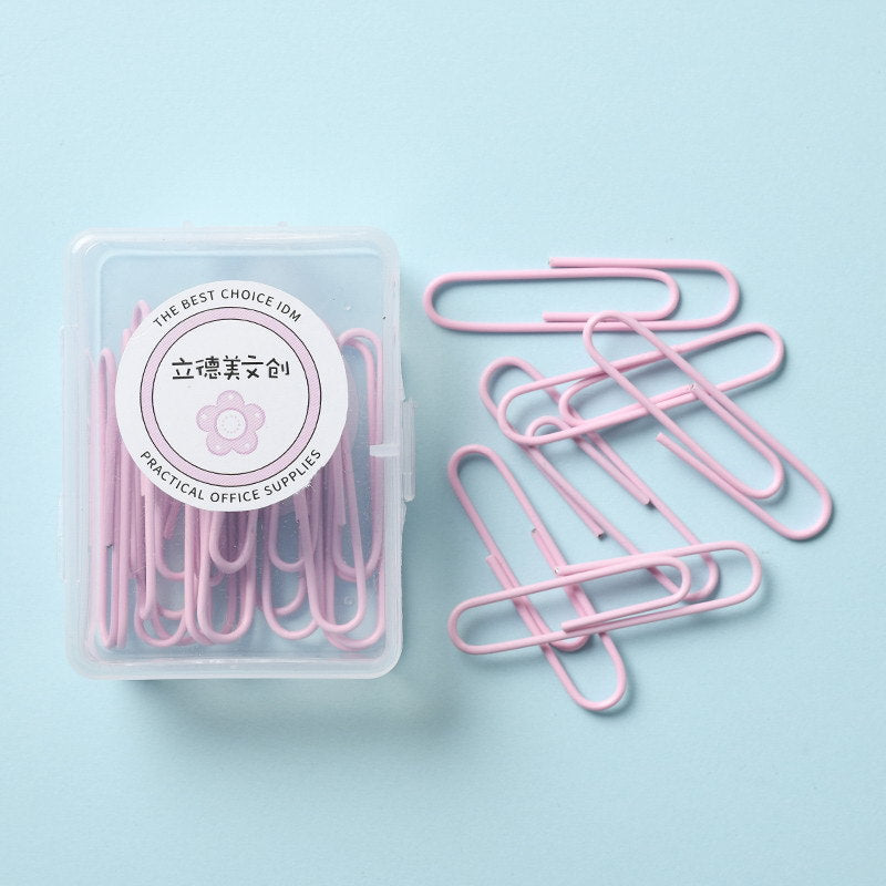 Macaron Color Paper Clip Creative Office Products - Minihomy