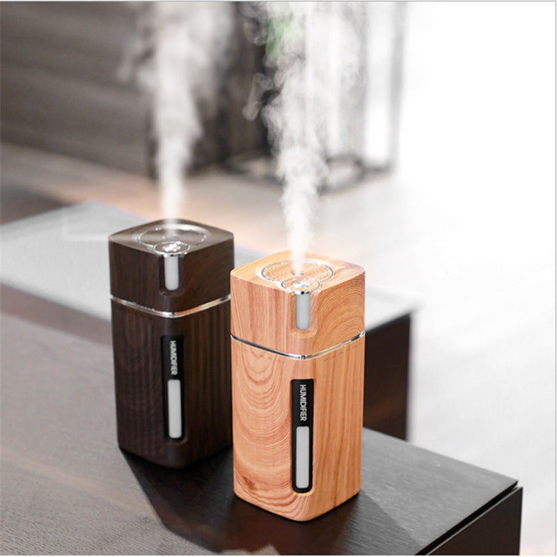 Breathe Easy and Relax with the Wood Grain Electric Humidifier & Diffuser - Minihomy