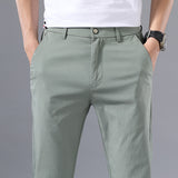 Summer Men's Pants Thin Summer Casual Ice Silk Pants