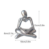 Nordic Resin Book Figurines for Home Decor - Abstract Statue for Living Room & Office Desk