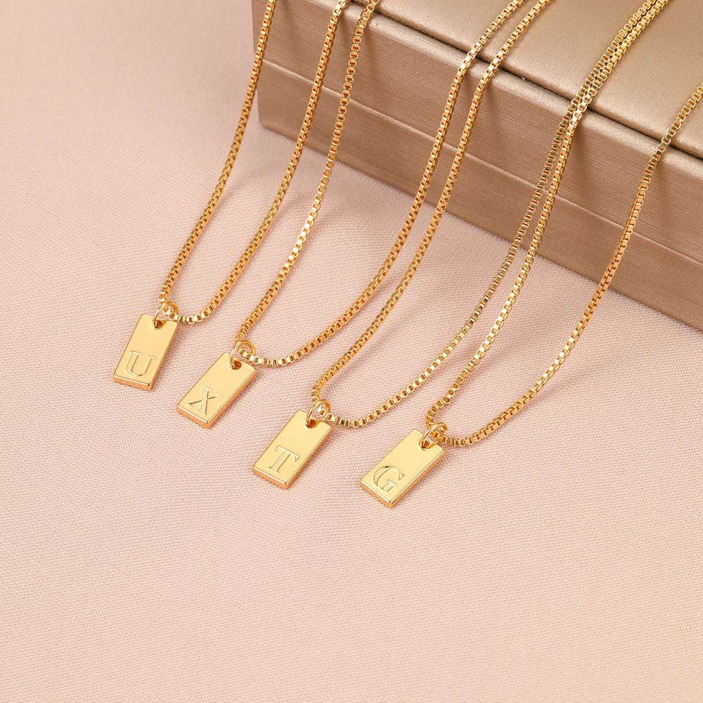 26 English Letter Necklace Creative: Personalized Style at Its Finest - Minihomy