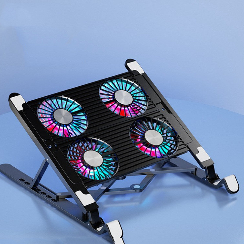 Folding Laptop Stand with Cooling Fan & Radiator - Portable Laptop Desk - Minihomy