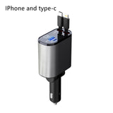 100W Super Fast Car Charger - Metal USB & Type-C Adapter