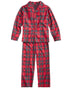 Parent Child Suit Red Plaid Print - Minihomy