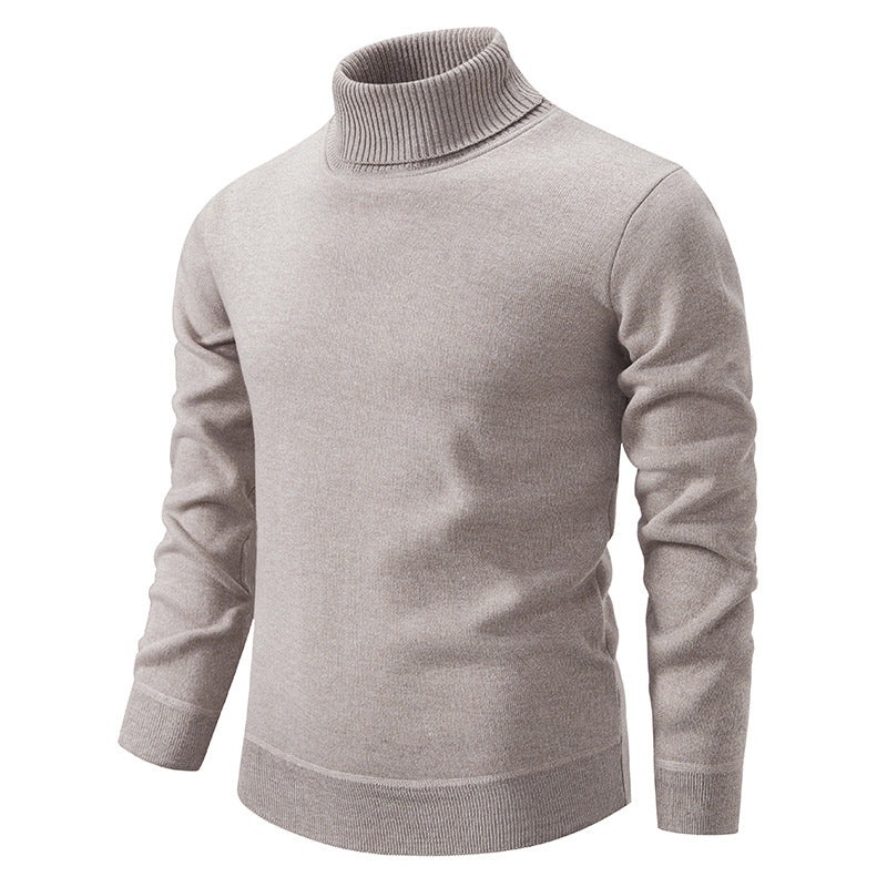 Autumn and Winter Velvet Thickening Sweater - Men's Turtleneck