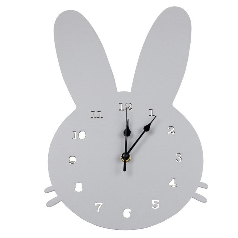 Wooden cartoon wall clock