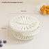 Foldable Fruit & Vegetable Drain Basket with Lid - Colander, Washing Bowl, Refrigerator Crisper, Kitchen Gadget - Minihomy