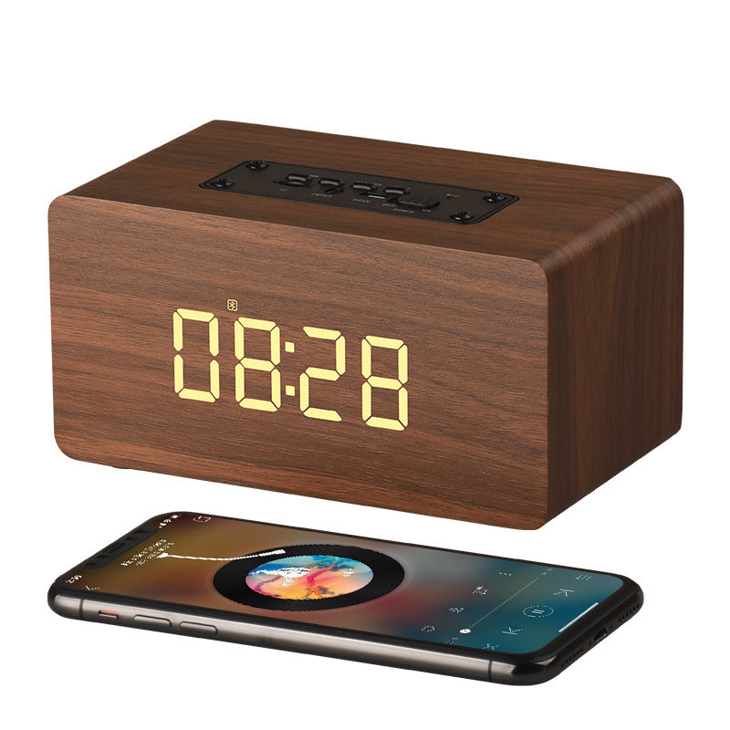 Clock Version Wooden Bluetooth Speaker - Minihomy