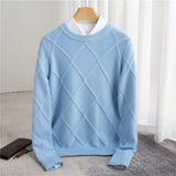 Woolen Sweater Men's Solid Color