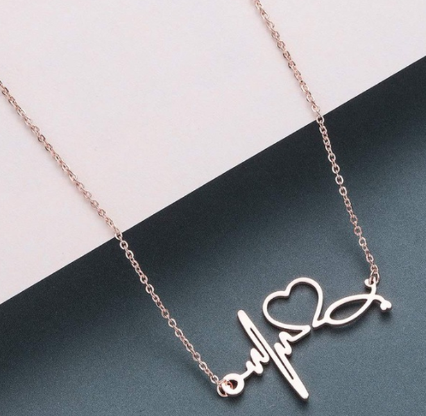 Heartbeat Necklace Women Love Heart Necklaces - Minihomy