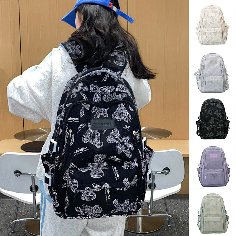 Large Capacity Travel Backpack for Women & Girls - School Bag, Campus Bag, Junior High