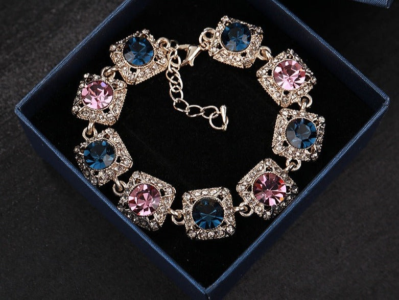 Super Flash Rhinestone Vintage Crystal Bracelet