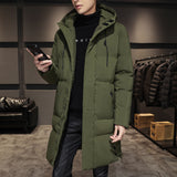 Plus Size Men's Winter Cotton Coats - Thick Mid-length