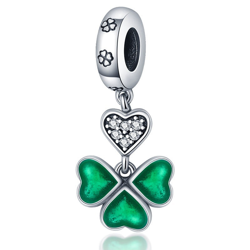 Lucky U-shaped Horseshoe Clover Wishing Tree Pendant