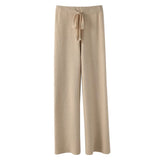 Women's Autumn And Winter Drape Knit Wide-leg Pants