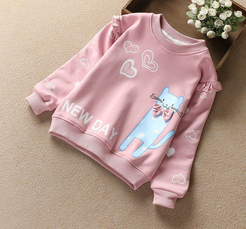 Children's Double Layer Plus Fleece Sweater