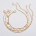 4-Pack Set Bracelets Tube Chain Disc Lace Bracelet - Minihomy