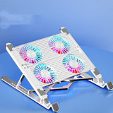 Folding Laptop Stand with Cooling Fan & Radiator - Portable Laptop Desk - Minihomy