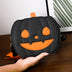 Halloween Bags Funny Pumpkin Cartoon Shoulder Crossbody Bag With Bat - Minihomy