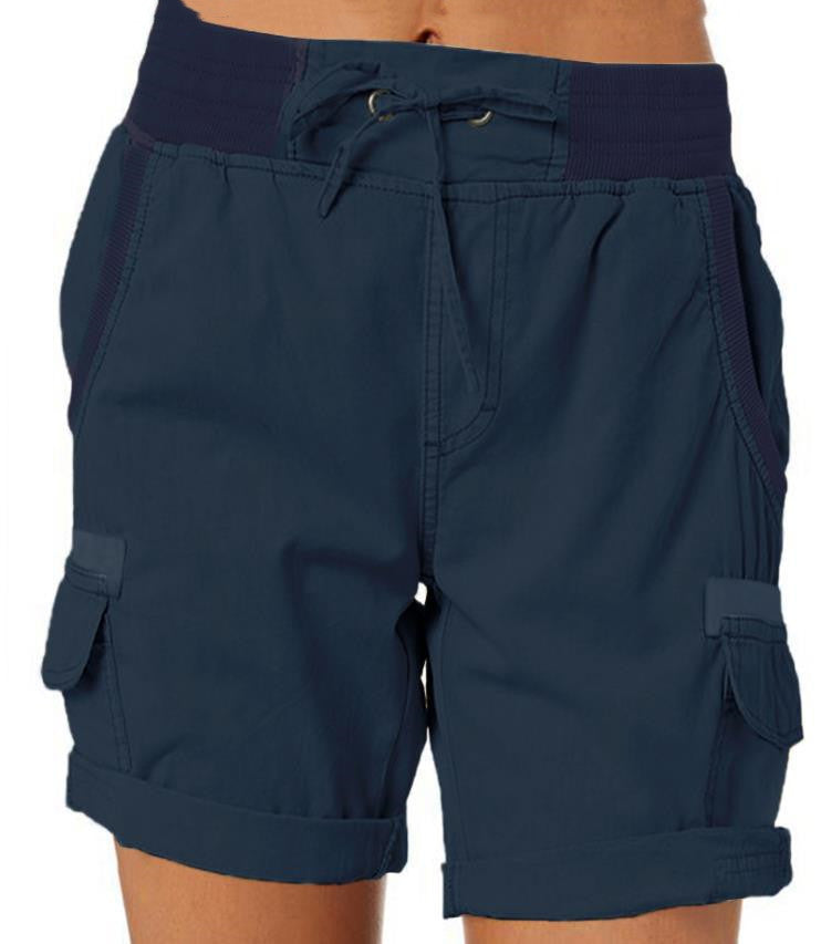 Women's High Waist Cargo Shorts: Casual & Comfortable