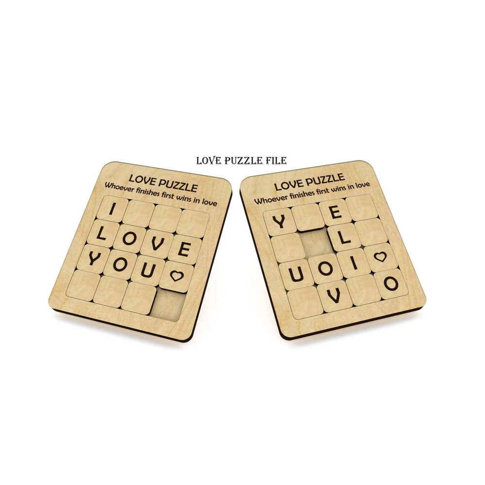 LOVE Puzzle Wooden Puzzle Game - Minihomy