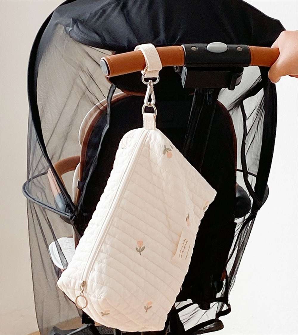 Chrysanthemum Cotton Mommy Bag Baby Stroller Bag - Minihomy